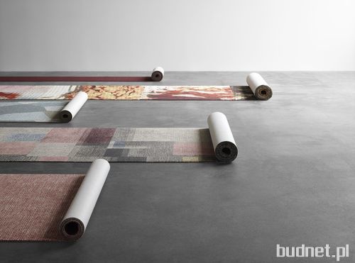 Canvas Collage - carpet rolls